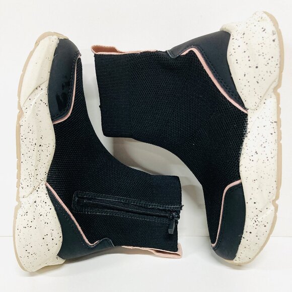 Zara Girls Boots Sock Sneaker High Tops Size 30 US 12.5 black - Picture 2 of 10